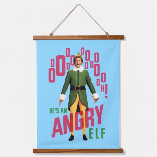 Buddy the Elf | He's an Angry Elf Hangend Wandkleed (Voorkant)