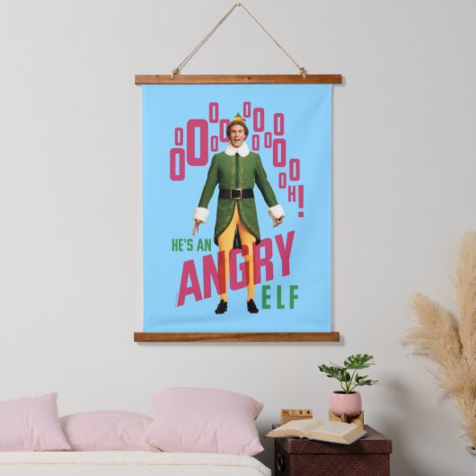 Buddy the Elf | He's an Angry Elf Hangend Wandkleed (Slaapkamer)