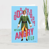Buddy the Elf | He's an Angry Elf Kaart (Voorkant)