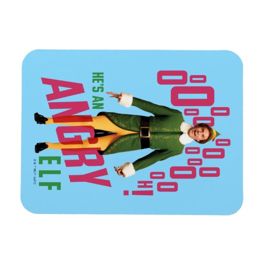 Buddy the Elf | He's an Angry Elf Magneet (Horizontaal)