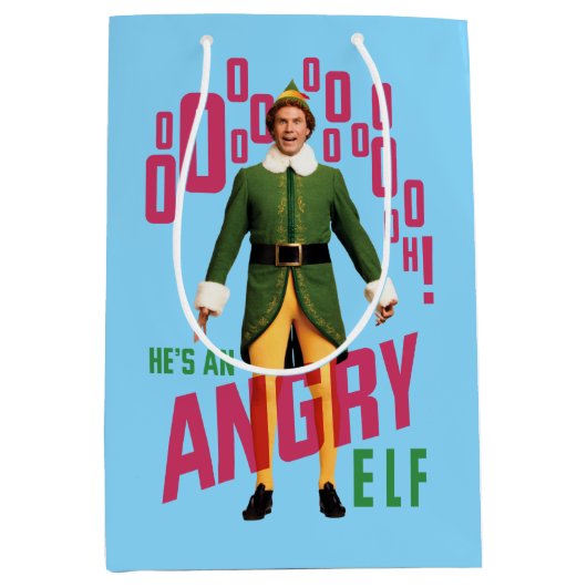 Buddy the Elf | He's an Angry Elf Medium Cadeauzakje (Voorkant)