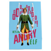 Buddy the Elf | He's an Angry Elf Medium Cadeauzakje (Achterkant)