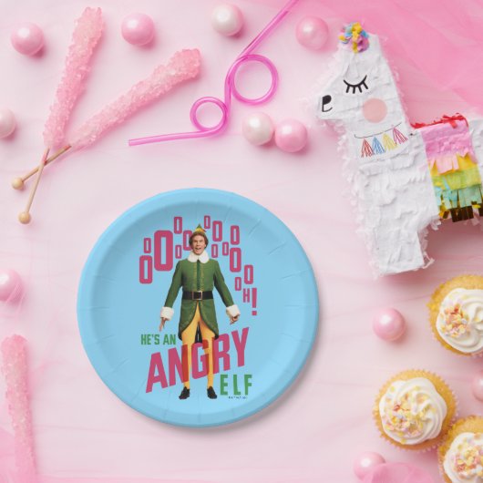 Buddy the Elf | He's an Angry Elf Papieren Bordje (Feest)