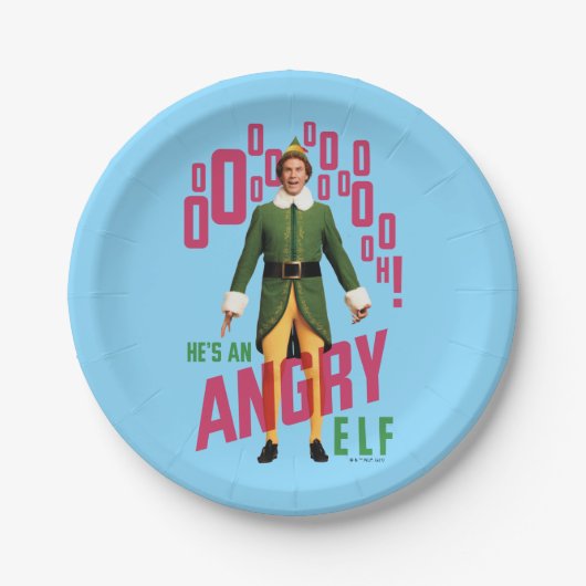 Buddy the Elf | He's an Angry Elf Papieren Bordje (Voorkant)