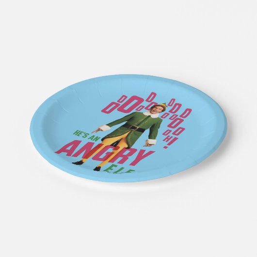 Buddy the Elf | He's an Angry Elf Papieren Bordje (Gekanteld)