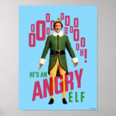 Buddy the Elf | He's an Angry Elf Poster (Voorkant)