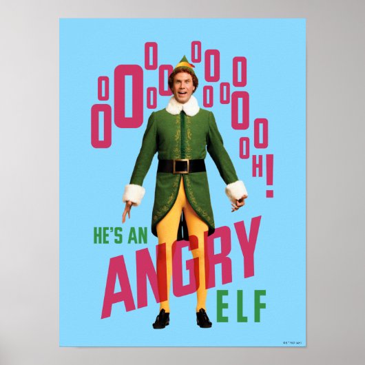 Buddy the Elf | He's an Angry Elf Poster (Voorkant)