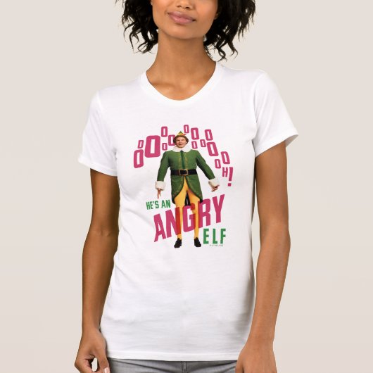 Buddy the Elf | He's an Angry Elf T-shirt (Voorkant)