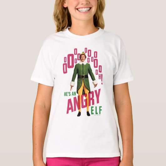 Buddy the Elf | He's an Angry Elf T-shirt (Voorkant)