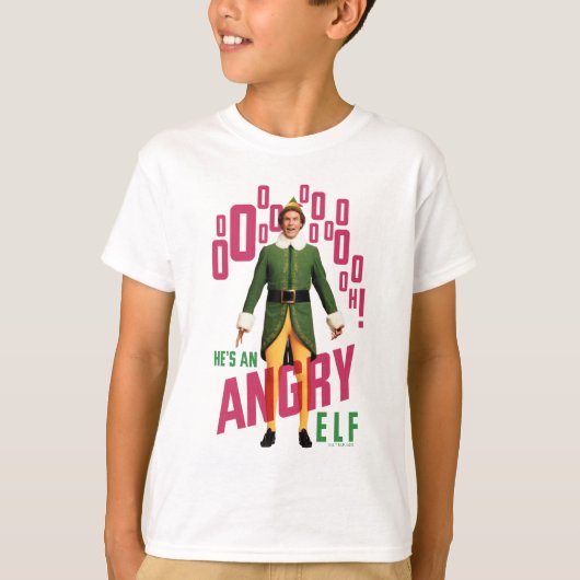 Buddy the Elf | He's an Angry Elf T-shirt (Voorkant)