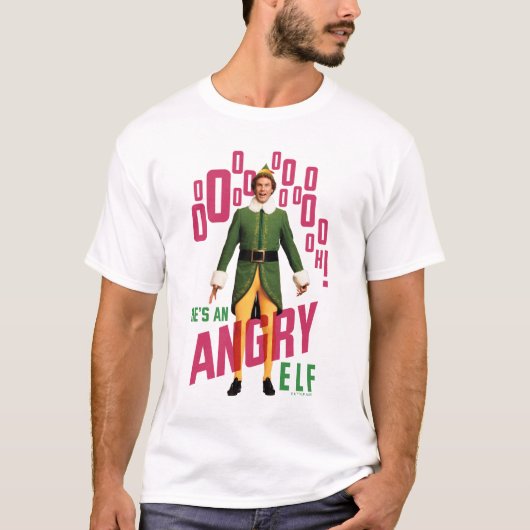 Buddy the Elf | He's an Angry Elf T-shirt (Voorkant)