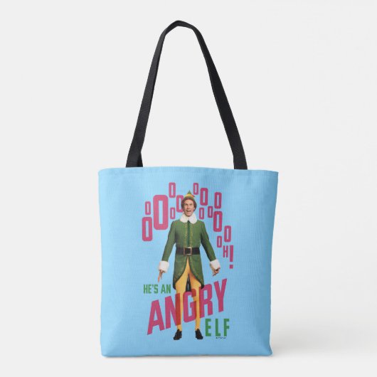 Buddy the Elf | He's an Angry Elf Tote Bag (Achterkant)