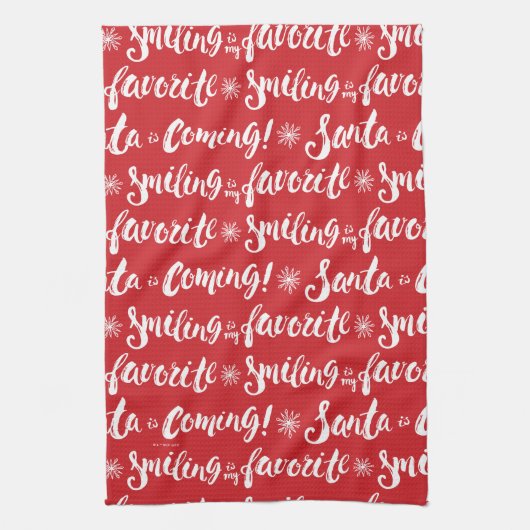 Buddy the Elf | Het glimlachen is mijn favoriete p Theedoek (Verticaal)