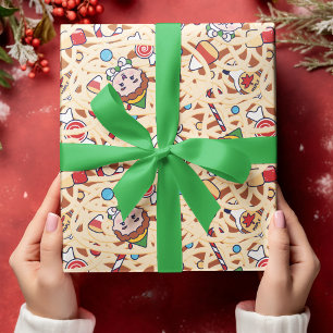 Buddy the Elf Kerst-kroonpatroon Inpakpapier Vel
