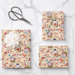 Buddy the Elf | kerstvierkant patroonwikkel P Inpakpapier Vel<br><div class="desc">This pattern features Buddy the Elf and maple syrup in a cute pattern.</div>