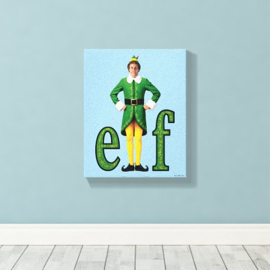 Buddy the Elf Movie Logo Canvas Afdruk (Insitu (Houten vloer))