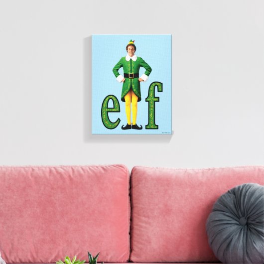 Buddy the Elf Movie Logo Canvas Afdruk (Insitu (Woonkamer))