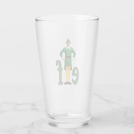 Buddy the Elf Movie Logo Glas (Achterkant)