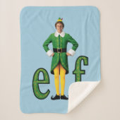 Buddy the Elf Movie Logo Sherpa Deken (Voorkant)
