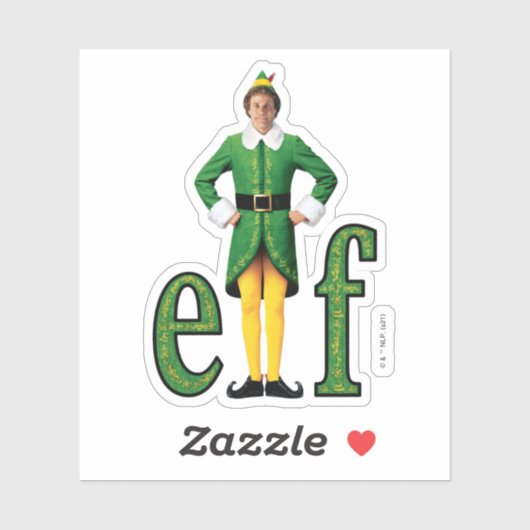 Buddy the Elf Movie Logo Sticker (Vel)