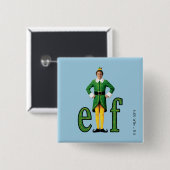 Buddy the Elf Movie Logo Vierkante Button 5,1 Cm (Voorkant /achterkant)