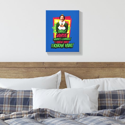 Buddy the Elf | OMG! Kerstman. Canvas Afdruk (Insitu (Slaapkamer))