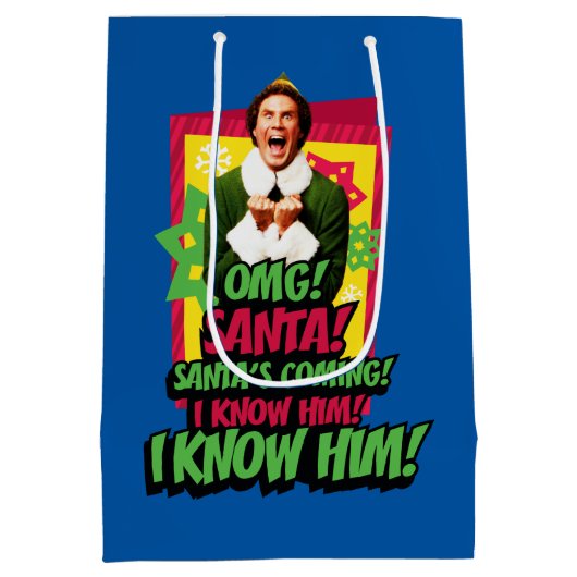 Buddy the Elf | OMG! Kerstman. Medium Cadeauzakje (Achterkant)