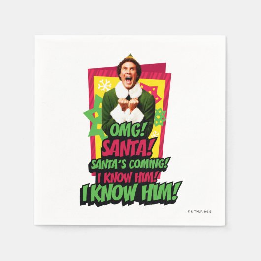 Buddy the Elf | OMG! Kerstman. Servet (Voorkant)