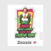 Buddy the Elf | OMG! Kerstman. Sticker (Vel)