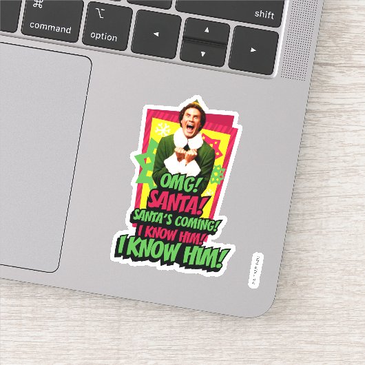 Buddy the Elf | OMG! Kerstman. Sticker (Detail)