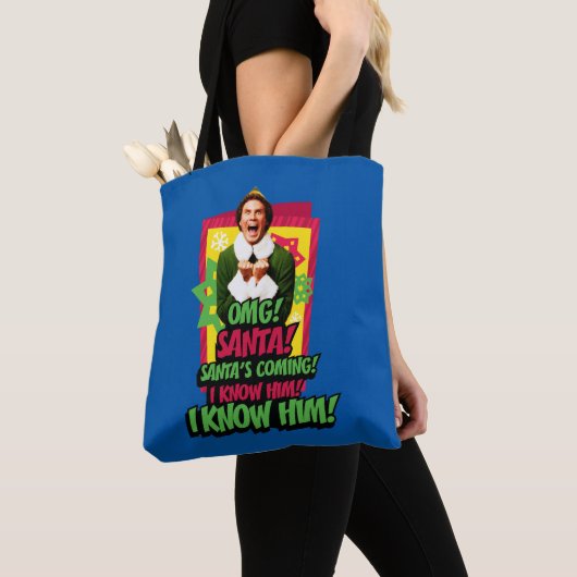 Buddy the Elf | OMG! Kerstman. Tote Bag (Dichtbij)