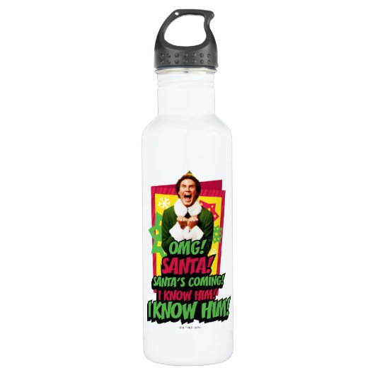 Buddy the Elf | OMG! Kerstman. Waterfles (Voorkant)