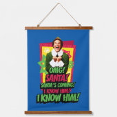 Buddy the Elf | OMG! Santa! Hangend Wandkleed (Voorkant)