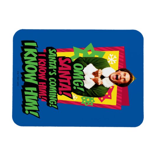 Buddy the Elf | OMG! Santa! Magneet (Horizontaal)