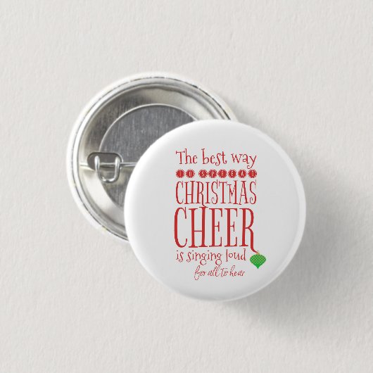 Buddy the Elf Quote Button - Kerstmis (Voorkant /achterkant)