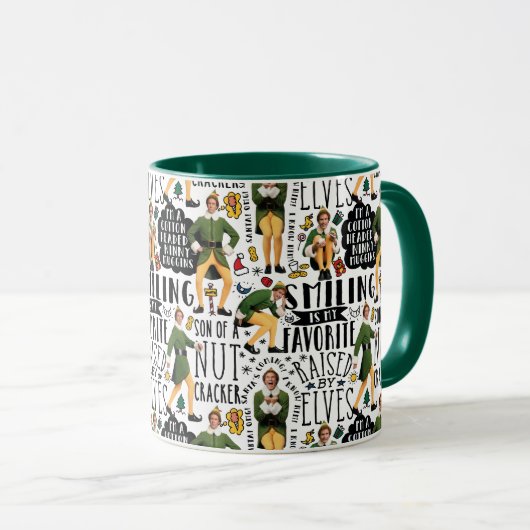 Buddy the Elf Quote Pattern Mok (Voorkant rechts)