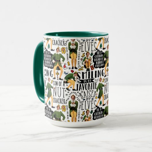 Buddy the Elf Quote Pattern Mok (Voorkant links)
