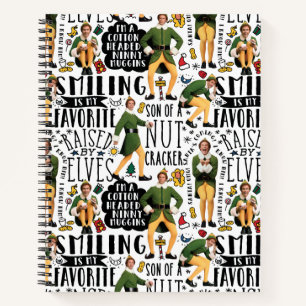Buddy the Elf Quote Pattern Notitieboek