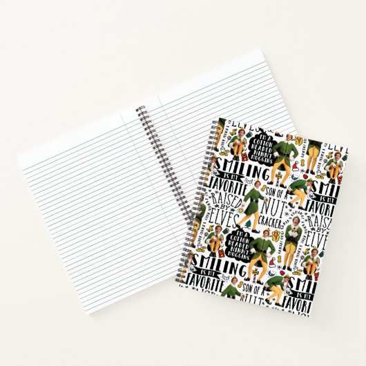 Buddy the Elf Quote Pattern Notitieboek (Binnen)