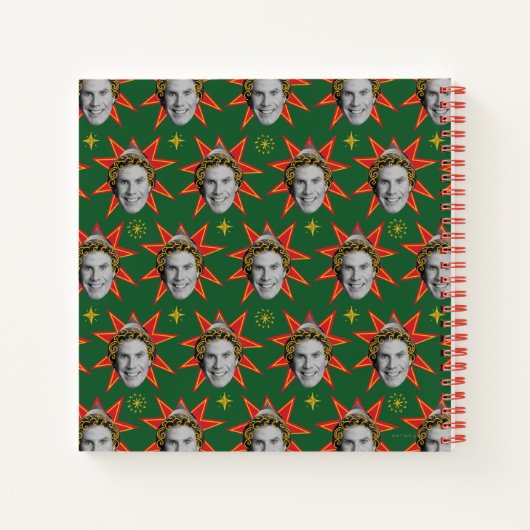 Buddy the Elf | Starburst Pattern Notitieboek (Achterkant)