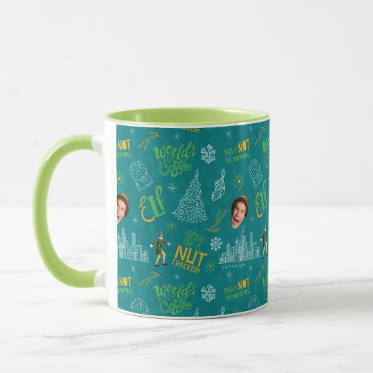 Buddy the Elf Teal Quote Pattern Mok (Links)