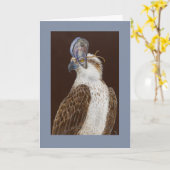 Buddy the osprey card kaart (Gele Bloem)