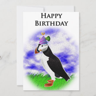 Buddy The Puffin Birthday Card Kaart