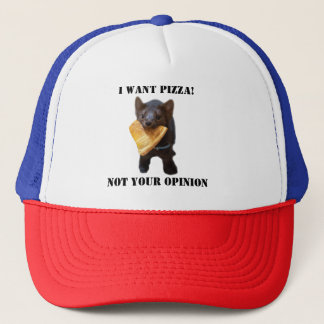 buddy the sable "  I want PIZZA not your opinion " Trucker Pet