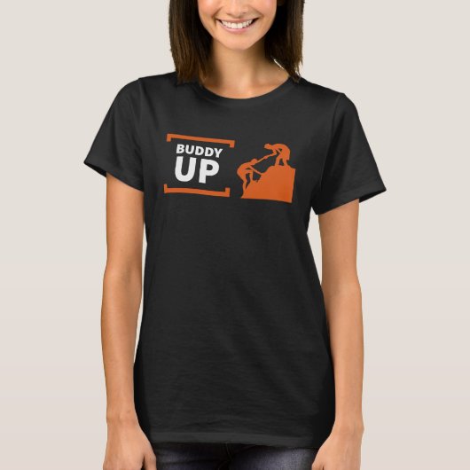 Buddy Up Hiking Climbing T-shirt (Voorkant)
