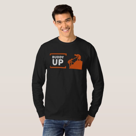 Buddy Up Hiking Climbing T-shirt (Voorkant volledig)