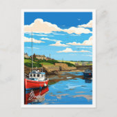 Bude Cornwall Engeland Kunstwerk Reizen Illustrati Briefkaart (Voorkant)