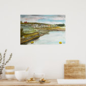 Bude Cornwall Kustlandschap Poster (Keuken)