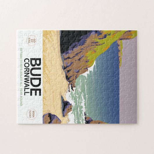 Bude cornwall Reisposter zeezijde Legpuzzel (Horizontaal)