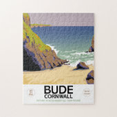 Bude cornwall Reisposter zeezijde Legpuzzel (Verticaal)